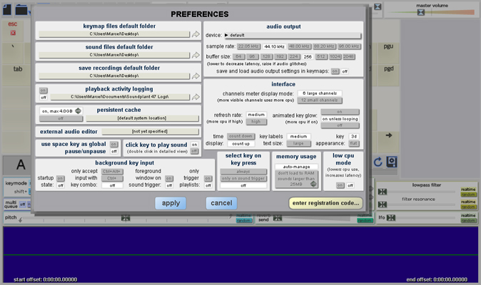 soundplant faster time playback