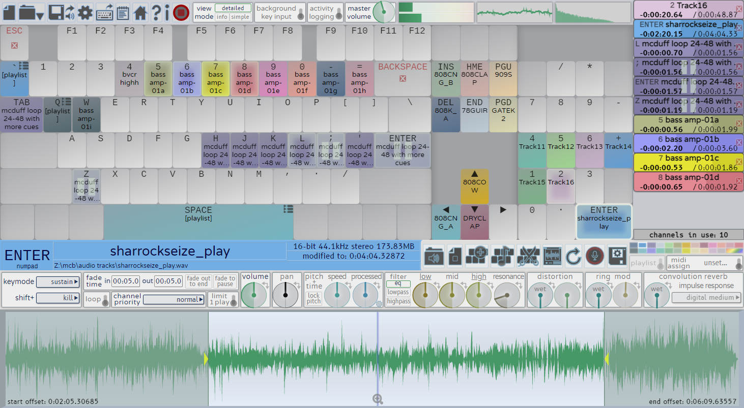 Soundplant: computer keyboard sample triggering for Windows & Mac